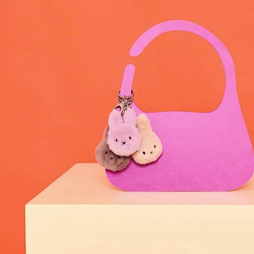 Miffy Keychain Tiny Teddy Cream