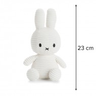 Miffy Plush ECO Corduroy Offwhite - 23 cm