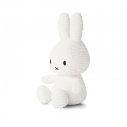 Miffy Plush ECO Corduroy Offwhite - 33 cm