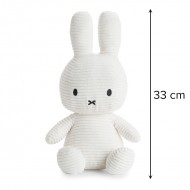 Miffy Plush ECO Corduroy Offwhite - 33 cm