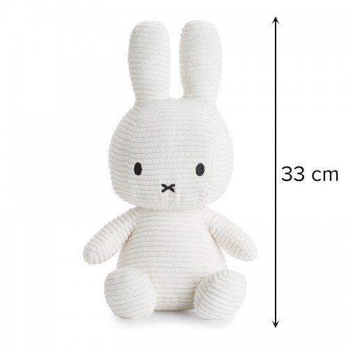 Miffy Plush ECO Corduroy Offwhite - 33 cm