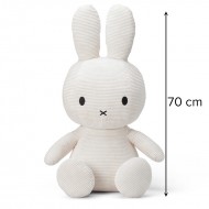 Miffy Plush ECO Corduroy Offwhite - 70 cm