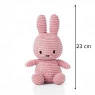 Miffy Plush ECO Corduroy Pink - 23 cm