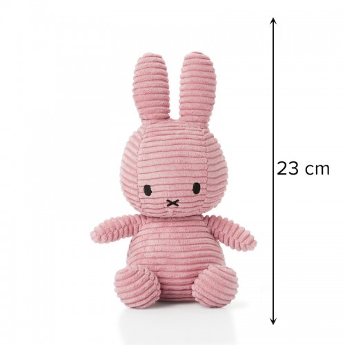 Miffy Plush ECO Corduroy Pink - 23 cm