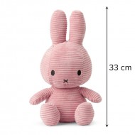 Miffy Plush ECO Corduroy Pink - 33 cm