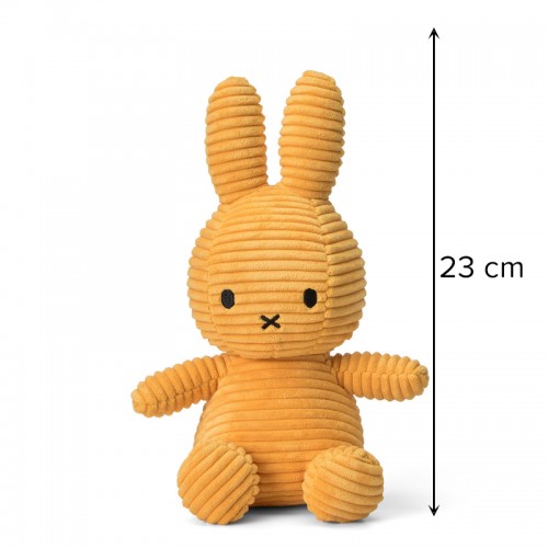 Miffy Plush ECO Corduroy Yellow - 23 cm