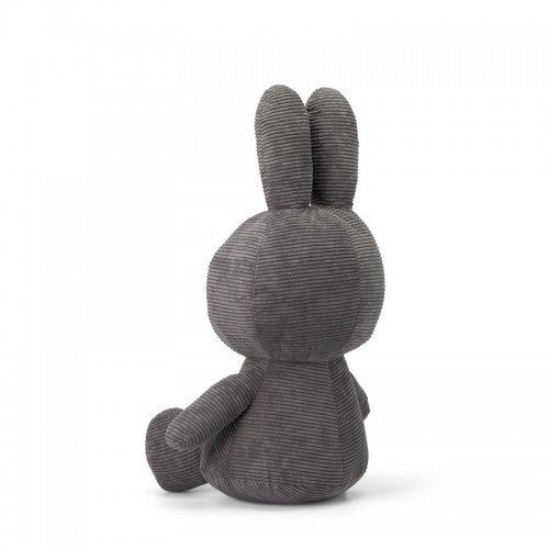 Miffy Plush Corduroy Grey - 70 cm