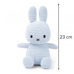 Miffy Plush ECO Corduroy Ice Blue - 23 cm
