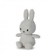 Miffy Plush ECO Corduroy Soft Grey - 23 cm