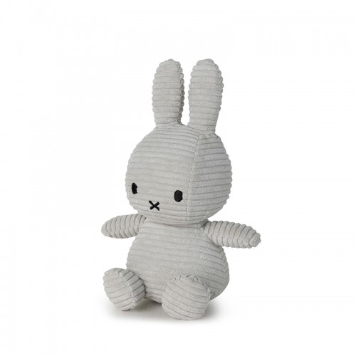 Miffy Plush ECO Corduroy Soft Grey - 23 cm