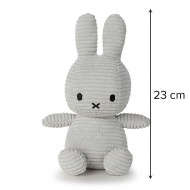 Miffy Plush ECO Corduroy Soft Grey - 23 cm