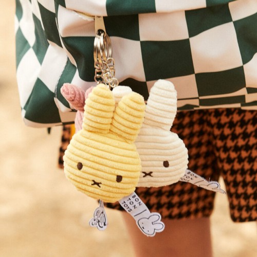 Miffy Keychain ECO Corduroy Tiny Offwhite