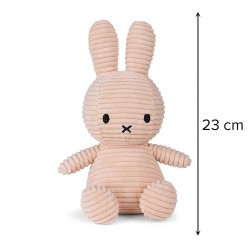 Miffy Plush ECO Corduroy Misty Rose - 23 cm