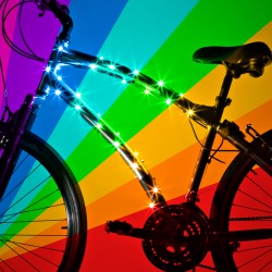 Brightz decorative LED lights for bike frame