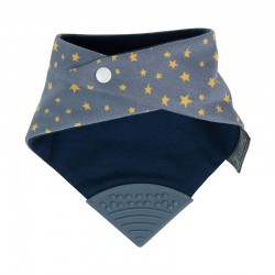 Cheeky Chompers Neckerchew Teething Dribble Bib - Midnight Stars