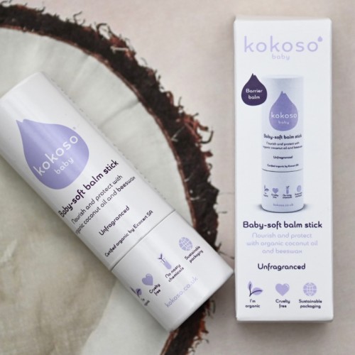 Kokoso Baby® Baby-Soft Balm Stick - Unfragranced 13g