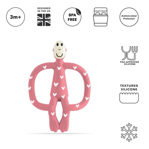 Matchstick Monkey Teething Toy Classic - Love Hearts