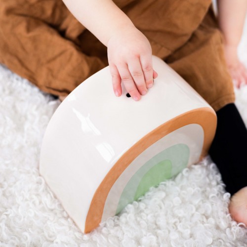 Pearhead Ceramic Rainbow Bank