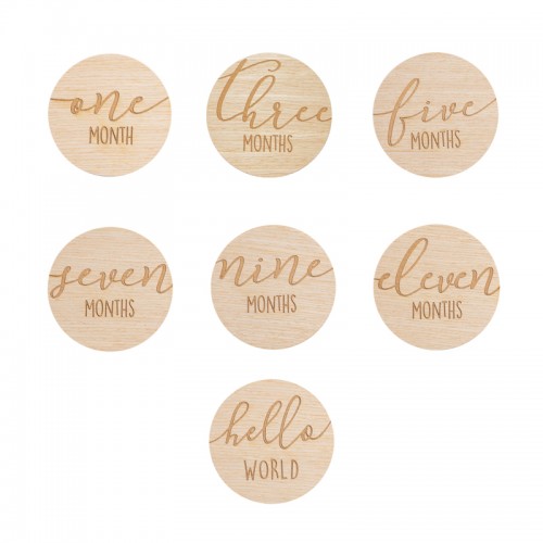 Pearhead Wooden Milestone Photo Cards