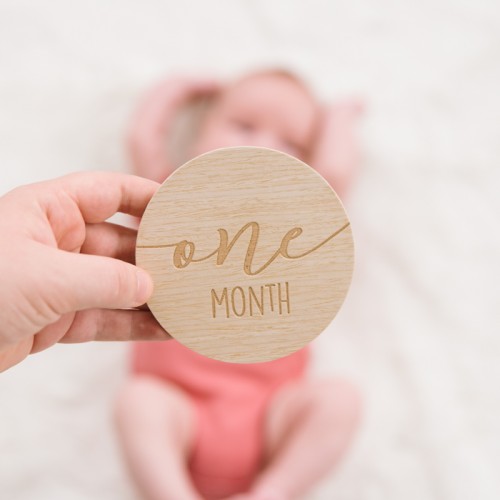 Pearhead Wooden Milestone Photo Cards