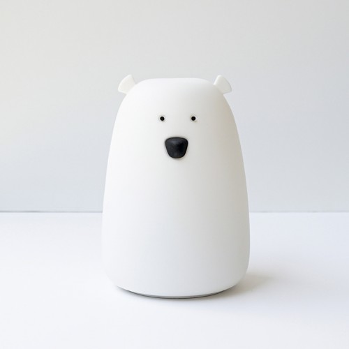 Rabbit&Friends Bear Silicone Lamp - White - USB-C