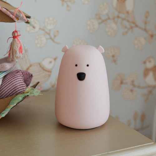 Rabbit&Friends Bear Silicone Lamp - Pink