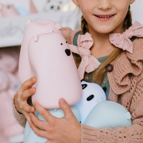 Rabbit&Friends Bear Silicone Lamp - Pink