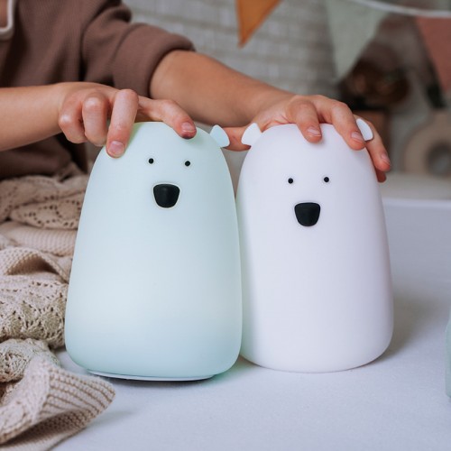 Rabbit&Friends Bear Silicone Lamp - Blue