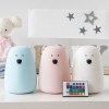 Rabbit&Friends Bear Silicone Lamp With Remote Control - Pink
