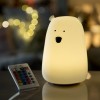 Rabbit&Friends Bear Silicone Lamp With Remote Control - Pink