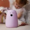 Rabbit&Friends Bear Silicone Lamp - Lavender
