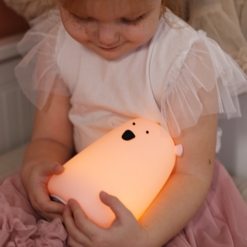 Rabbit&Friends Bear Silicone Lamp - Lavender