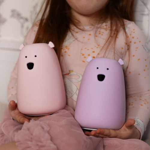 Rabbit&Friends Bear Silicone Lamp - Lavender