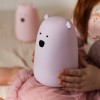 Rabbit&Friends Bear Silicone Lamp - Lavender