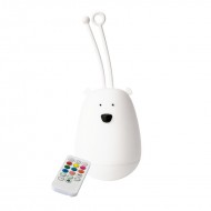 Rabbit&Friends Bear Silicone Lamp With Handle and Remote Control - USB-C