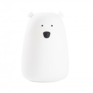 Rabbit&Friends Bear Silicone Lamp - White - USB-C