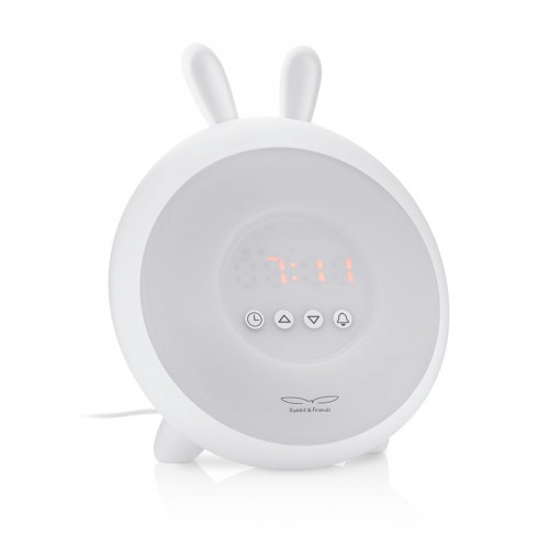 Rabbit&Friends Bunny Wake-up Light With Alarm Clock - White