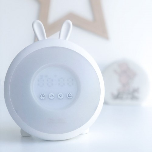Rabbit&Friends Bunny Wake-up Light With Alarm Clock - White