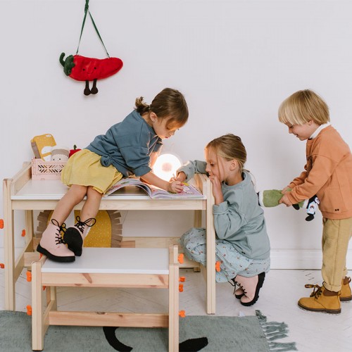 Rabbit&Friends Bunny Wake-up Light With Alarm Clock - White