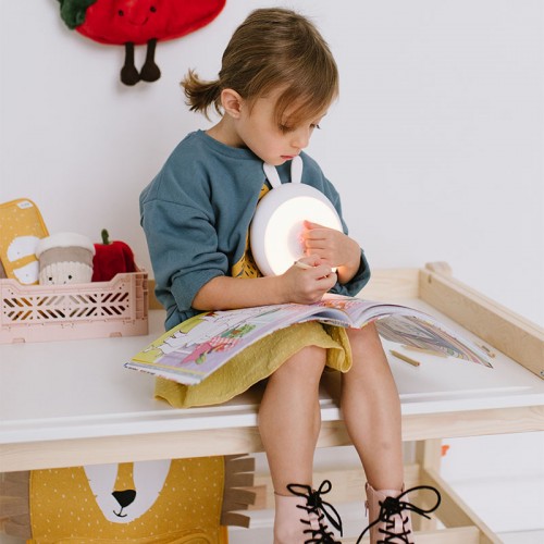 Rabbit&Friends Bunny Wake-up Light With Alarm Clock - White