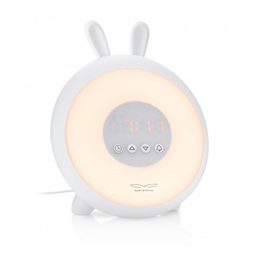 Rabbit&Friends Bunny Wake-up Light With Alarm Clock - White