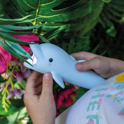 Rabbit&Friends Silicon flashlight USB-C - Dolphin