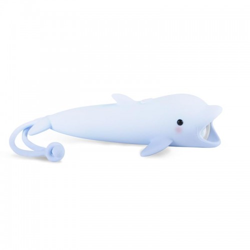 Rabbit&Friends Silicon flashlight USB-C - Dolphin