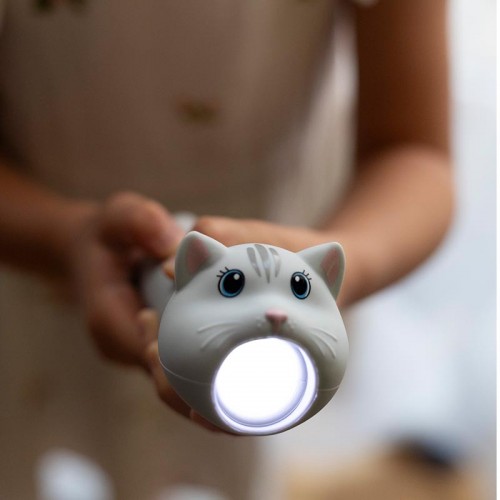 Rabbit&Friends Silicon flashlight USB-C - Cat