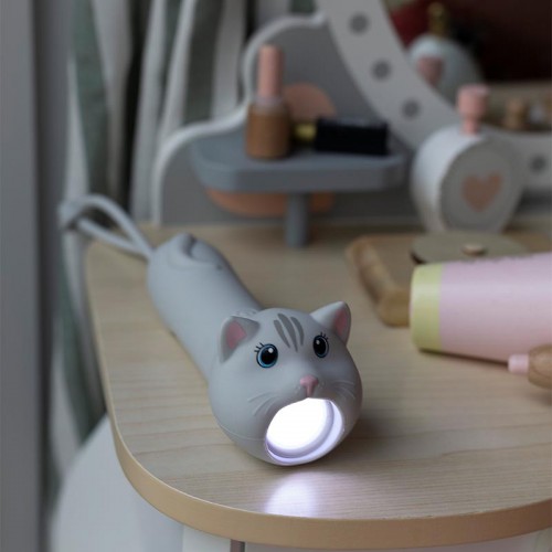 Rabbit&Friends Silicon flashlight USB-C - Cat