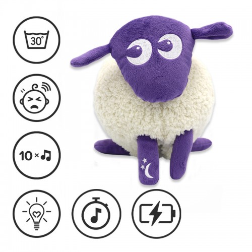 Sweet Dreamers Ewan Deluxe Baby Sleep Soother - Purple