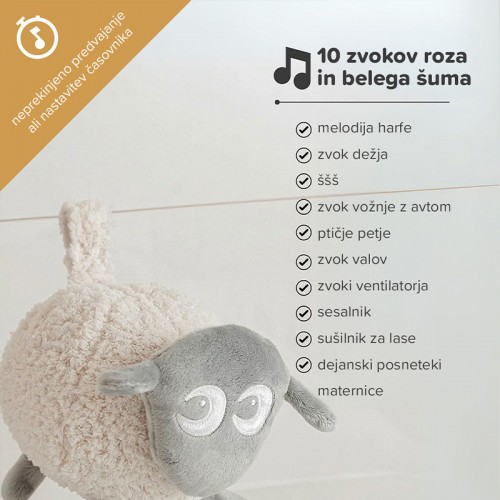 Sweet Dreamers Ewan Deluxe Baby Sleep Soother - Grey