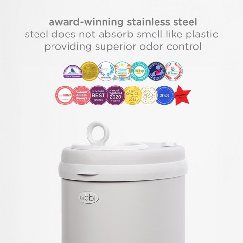 Ubbi® Diaper Pail - Matte Gray