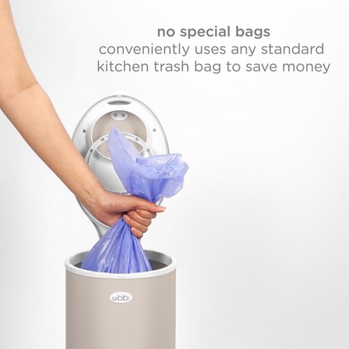 Ubbi® Diaper Pail - Matte Taupe