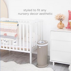 Ubbi® Diaper Pail - Matte Taupe